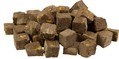 Produktbild von KIWI WALKER Freeze Dried Chicken Liver + Spinach + Pumpkin, Leckerli, Hund, Universal, Huhn, Spinat, 100 g