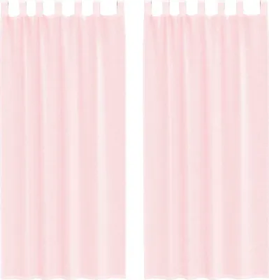 Obrázok produktu pre vidaXL Voálové závesy s pútkami 2 ks. Svetloružové 140x245 cm