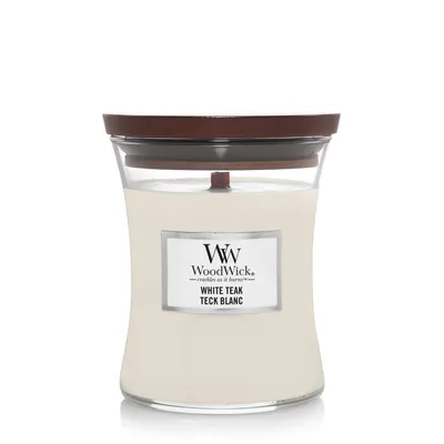 Produktbild von WoodWick - White Teak Vase (White Teak) - Duftkerze 275.0g