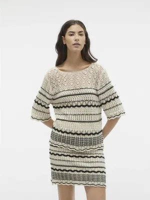Produktbild von Vero Moda Minou Kurzarm-t-shirt Beige L Damen Beige L
