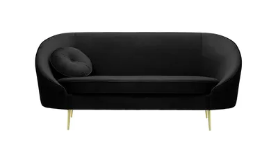 Produktbild von SLF24 - 2,5-Sitzer Sofa Kooper - schwarz - Velluto 20