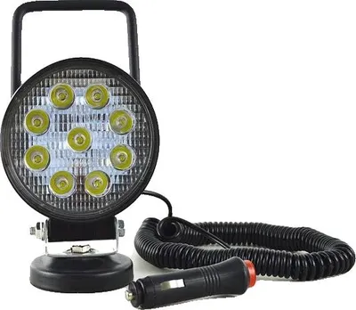 Zdjęcie produktu dla Lampa robocza LED, przenośna, podstawa magnetyczna, reflektor 27 W