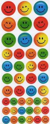 Produktbild von Papier-Smiley-Aufkleber 43 Stk.