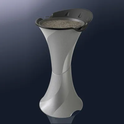 Image de Cendrier - 36 x 39 x 71 cm - Argent