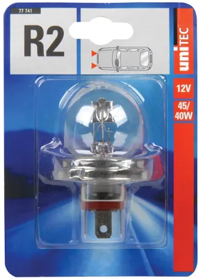 Produktbild von uniTEC KFZ Lampe R2 für Hauptscheinwerfer 12 V 45/40 Watt