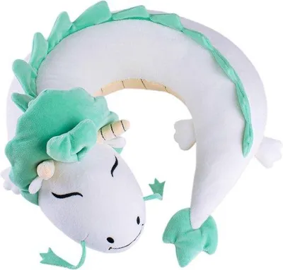 Productafbeelding van Anime merchandise: pluche dieren, schattige kawaii pluchen draak als neksteun, pluchen merchandise, Pusheen knuffel, reiskussen, reiskussen, anime-kussen