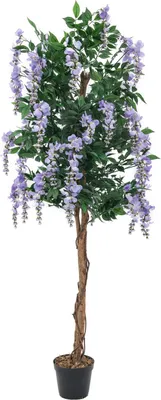 Zdjęcie produktu dla EUROPALMS Kalina, sztuczna roślina, fioletowa, 180 cm
