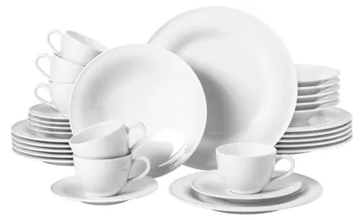 Obrázok produktu pre Seltmann Weiden 4052212090993, 6 osôb, Porcelán, Biela, 22,5 cm, 30 kusov