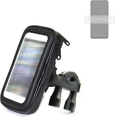 Produktbild von K-S-Trade Fahrrad-Halterung kompatibel mit Ulefone Note 6 Handy-Halterung Halter Lenkstange Fahrradhalterung Motorrad Bike Mount Wasserabweisend