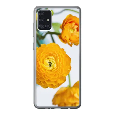 Produktbild von MuchoWow® Handyhülle Schutzhülle Hülle für Samsung Galaxy A52 5G Blumen - Draußen - Orange Silikon Softcase Handy Hülle - Umschlag