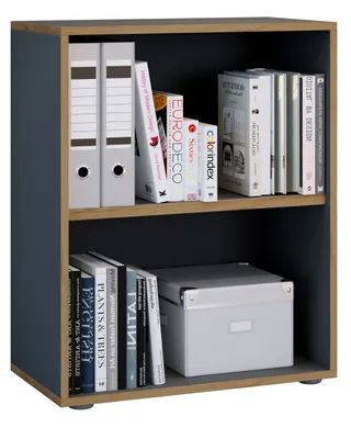 Immagine prodotto di Scaffale in legno in piedi | File cabinet salvaspazio | Dimensioni ca. H. 74 x W. 60 x D. 33 cm | Scaffale elegante | Scaffale da ufficio – Salia 2x W. 60 cm