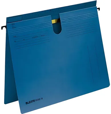 Produktbild von LEITZ SERIE 18 Hängehefter, Manilakarton 250 g/qm, blau - für den Markt: D / L / A / CH - 50 Stück (1814-00-35)