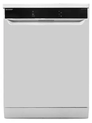 Produktbild von Sharp QW-NA3YF42AW-CH, Freistehend, Standardgröße (60 cm), Weiß, Berührung, Schublade, Edelstahl