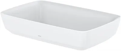 Immagine prodotto di TOTO CE lavabo à poser, sans trou pour robinetterie, avec trop-plein, 600x380mm, Cefiontect, en Galalato, PJS06WEE#MW, PJS06WEE#MW