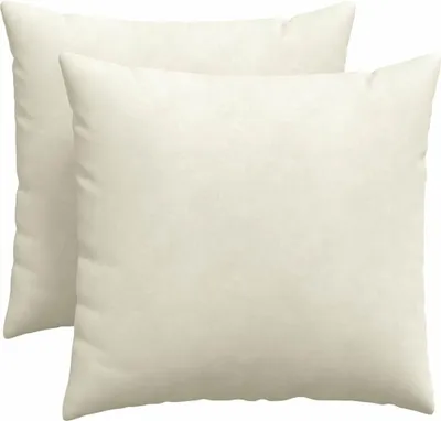 Obrázok produktu pre vidaXL Vankúše na pohovku 2 kusy krémové 50 x 50 cm manšestr