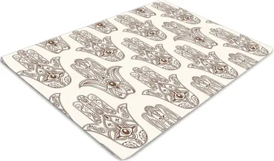 Obrázok produktu pre Podlahová ochranná podložka - Ochranná podložka pod stoličku - Podlahová podložka - 140x100 cm - Hnedý symbol