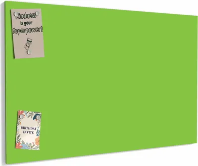 Produktbild von Magnettafel 60x40cm magnetisch & beschreibbar Metall-Board - Hellgrüner Hintergrund