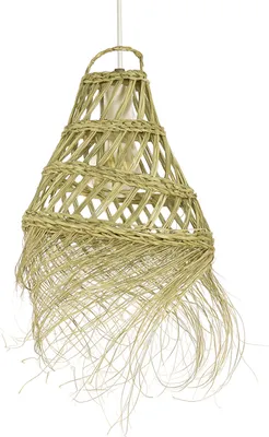 Immagine prodotto di Lampada a sospensione Bayamo | Lampada a sospensione Boho in paglia di palma doum 28cm