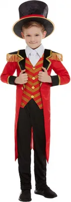 Produktbild von Zirkusdirektor Deluxe Kinderkostüm für Karneval und Halloween Größe: L
