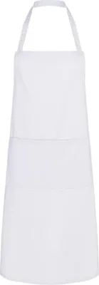 Produktbild von Karlowsky LS7 | Latzschürze Denmark - 75 x 95 cm - Waschbar bis 95°C - Farbe: White - Größe: 75 x 95 cm