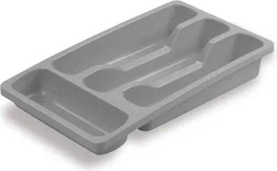 Obrázek produktu pro Koš na příbory Curver 4 přihrádky šedý