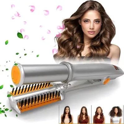 Imagen del producto de Plancha y rizador 2 en 1 profesional – Cerámica – Ideal para viajar – Para cabello corto y largo