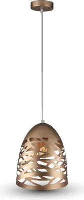 Immagine prodotto di Lampada a sospensione VT-7200 oro opaco 1xE27x60W metallo dim.: 130x20x27 cm IP20 V-TAC