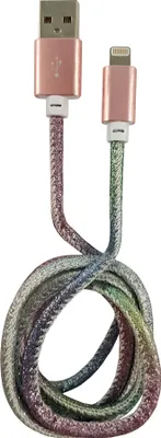 Produktbild von LC-Power LC-C-USB-LIGHTNING-1M-4, 1 m, Lightning, USB A, Männlich, Männlich, Mehrfarbig