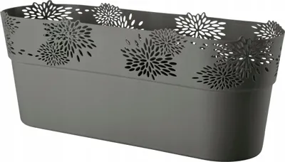 Immagine prodotto di Coprivaso ovale Aster antracite 32 cm