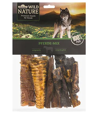 Produktbild von Dehner Wild Nature Hundesnack, Pferde-Mix, 300 g