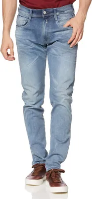 Produktbild von Replay Jeans Blau Anbass Slim Fit Baumwolle