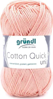 Produktbild von Gründl Baumwolle quick uni,50g.100%Baumwolle,mercerisiert,Häkel- u. Strickgarn,50g / 125 m,NS 3-4 134