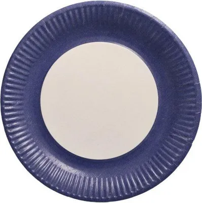 Produktbild von 500 Teller, Pappe rund Ø 23 cm dunkelblau