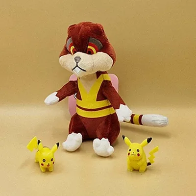 Produktbild von Pokemon Kukmarda Kuscheltier - 18 cm Plüschtier Watchog
