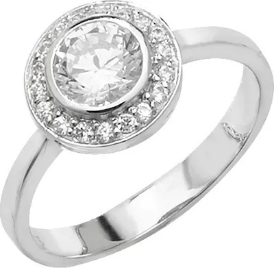 Produktbild von Wunderschöner 925 Sterling Silber Solitär Verlobung Damen - Ring mit Zirkonia, 51 (16.2); TRS22308RSL
