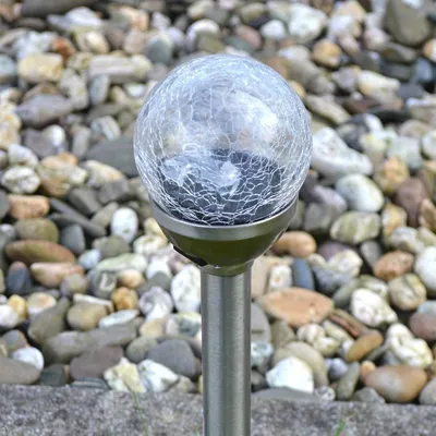 Image de Lampe solaire à LED Boule de verre