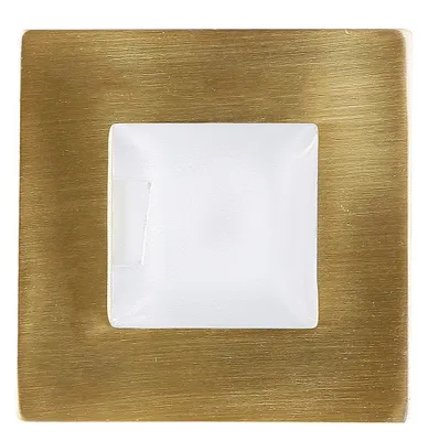 Obrázek produktu pro Schodišťové vestavné svítidlo ZORDA 2 - 1xG4, 20W, 7,3x7,3cm, čtvercové, zlaté