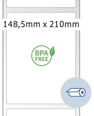 Produktbild von HERMA 58350 Versandetiketten 148.5x210mm Thermodirekt 750 Etiketten pro Rolle