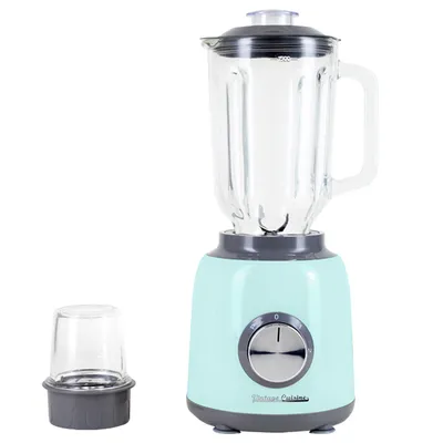 Produktbild von Retro blender kielichowy z minirozdrabniaczem Vintage Cuisine Miętowy