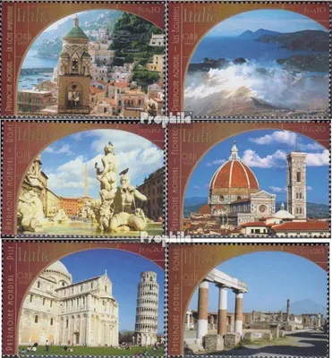 Produktbild von Briefmarken UNO - Genf 2002 Mi 450-455 (kompl.Ausg.) gestempelt Italien