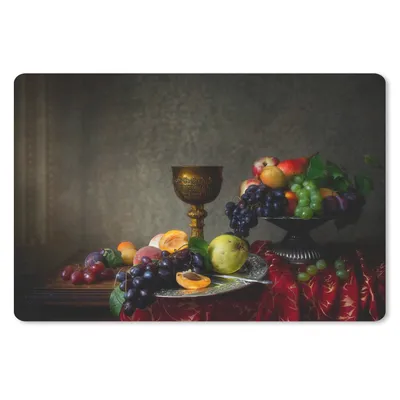 Produktbild von MuchoWow® Mauspad Mousepad Rustikal - Tisch - Obst - Stilleben - Tasse 27x18 cm - Mousepads - Maus Mat - Pad - Mausunterlage - Büroartikel - Desk Matten