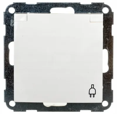 Obrázok produktu pre Nástenná zásuvka Hager 22000902 s uzemnením IP20