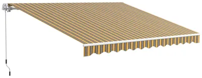 Produktbild von Markise Sonnenschutz Sonnendach. 3. 5 m x 2.5 m. Gelb + Grau