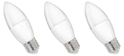 Produktbild von Spectrum E27 LED Kerzenlampe 1W 100lm 6000K Kaltweiß 230V 3 Stück