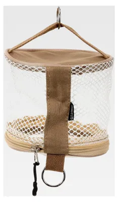 Produktbild von Toilettenpapierhalter für Camping und Outdoor, tragbare Aufbewahrungstasche für Papierrollen, hängend und kompakt, weiße Aufbewahrung für unterwegs