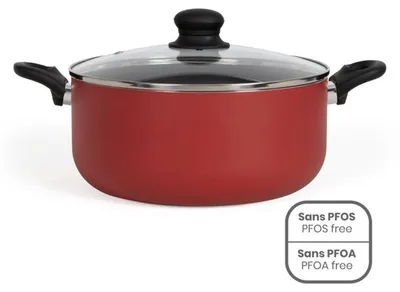 Image de Faitout aluminium 28cm avec couvercle - Livoo - MEP151R -