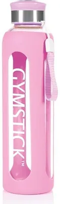 Produktbild von Gymstick Glas Wasserflasche 600 ml Rosa