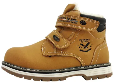 Image de Dockers par Gerli : chaussures pour enfants, bottes d'hiver pour garçons, couleur or, style décontracté