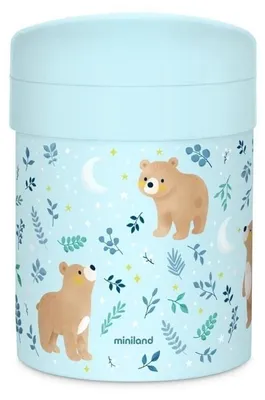 Immagine prodotto di Miniland Thermos per alimenti con 2 contenitori ermetici Dreamland 700 ml – Orsacchiotti