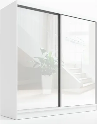 Produktbild von Schwebetürenschrank, 2-türig Schrank mit Spiegel  IVAR 200cm (Weib)